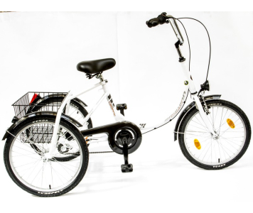 Csepel Camping három kerekű kontrás kerékpár Fehér