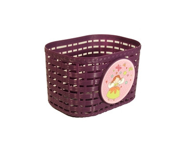 Műanyag kosár gyermekkerékpárra lila