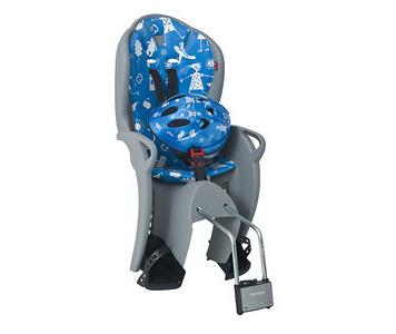 Hamax Kiss gyerekülés vázra sisakkal szürke-kék