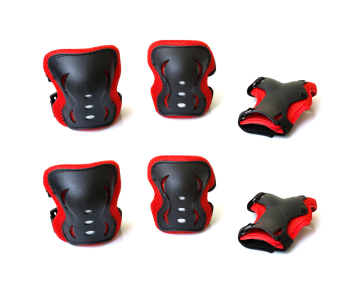 Koliken könyök- és térdvédő Fekete-Piros