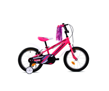 Capriolo Rocket 16" hátra tekerhető gyerek kerékpár Pink