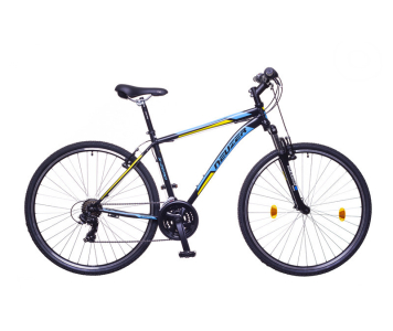 Neuzer X-Zero 19" férfi crosstrekking kerékpár fekete-sárga