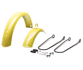 Koliken 12" fém pálcás sárvédőszett sárga