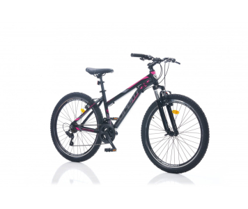 Corelli Swing 3.0 női MTB könnyűvázas kerékpár 16" Fekete-Pink
