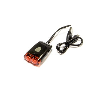 Fekete USB-s hátsó lámpa