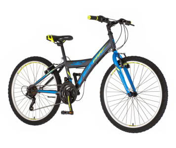 Venssini Parma 24 gyerek kerékpár grafit-kék