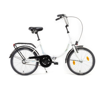 Csepel Camping kontrás összecsukható kerékpár Fehér