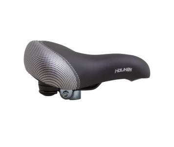 Koliken széles rugós nyereg fekete-ezüst