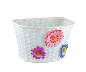 Gyerek fehér virágos kosár