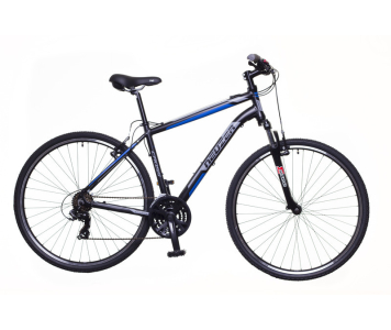 Neuzer X-Zero 21" férfi crosstrekking kerékpár fekete-kék