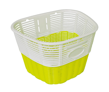 Koliken pálcás műanyag kosár fehér-sárga