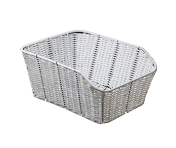 Koliken fix hátsó rattan kosár fehér