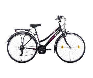Csepel Landrider női 21 seb. trekking kerékpár 17" Fekete