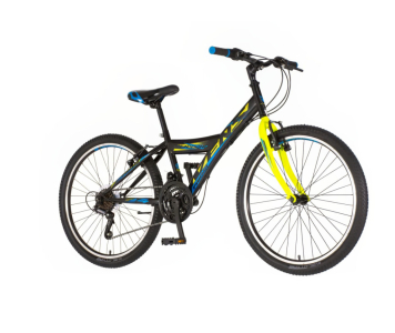 Venssini Parma 24 gyerek kerékpár Fekete-Sárga