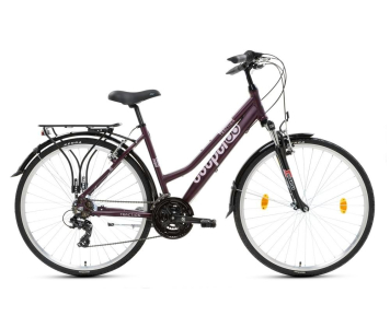 Csepel Traction 100 női trekking kerékpár 17" Padlizsán
