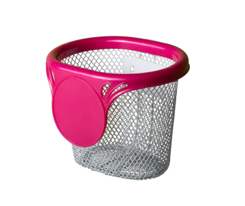 Gyerek fém pink kosár