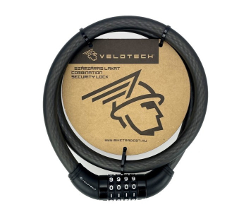 Velotech 15x1000 számzáras spirál lakat