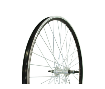 Remerx 26" fekete-ezüst duplafalú menetes hátsó kerék