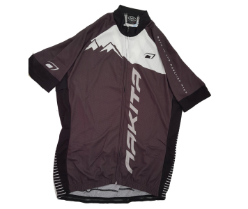 Nakita unisex kerékpáros mez fekete-fehér XL