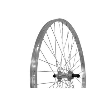 Remerx 26" ezüst szimplafalú menetes hátsó kerék