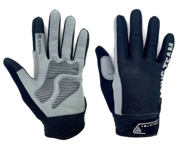 BikeTrade L/XL hosszú kesztyű fekete-szürke