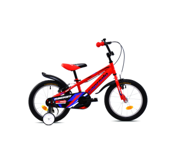 Capriolo Rocket 16" hátra tekerhető gyerek kerékpár Piros