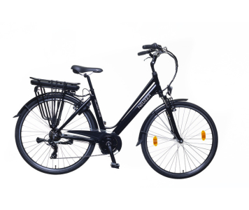 Neuzer Hollandia Delux női 19" pedelec kerékpár Fekete
