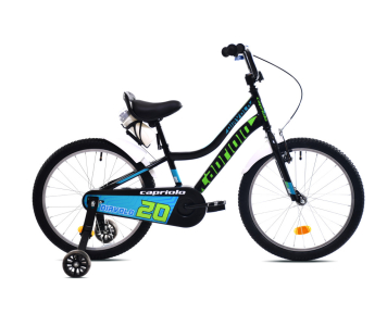 Capriolo Diavolo 20 gyerek kerékpár Fekete-Kék-Zöld