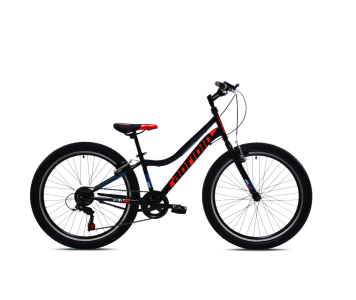 Capriolo Diavolo 400 24" gyerek kerékpár Fekete-Piros