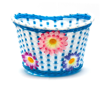 Gyerek kék virágos kosár