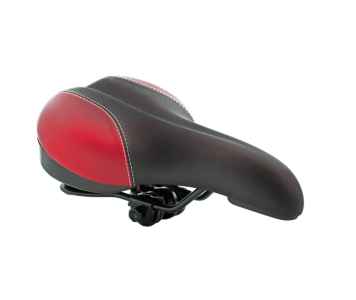 Koliken MTB rugós nyereg fekete-piros