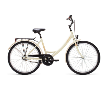 Biketek Jázmin 26 kontrás városi kerékpár fehér-szürke