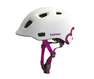 Hamax Skydive 47-52 gyerek sisak fehér-pink