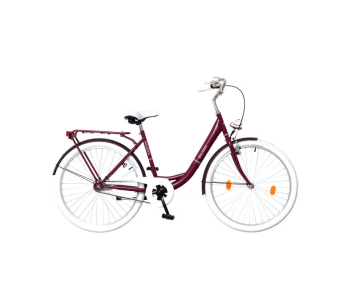 Neuzer Balaton Prémium 28 1 seb. városi kerékpár Padlizsán