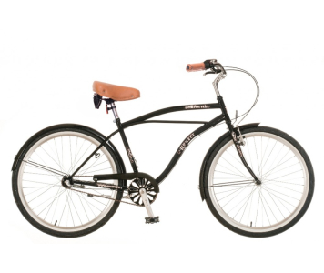 Neuzer California férfi cruiser kerékpár Fekete