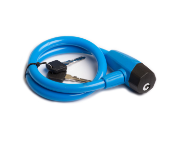 Koliken erősített kulcsos lakat kék