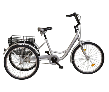 Koliken Gommer három kerekű 1 sebességes kerékpár ezüst