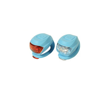 Velostar Szilikon világoskék lámpaszett