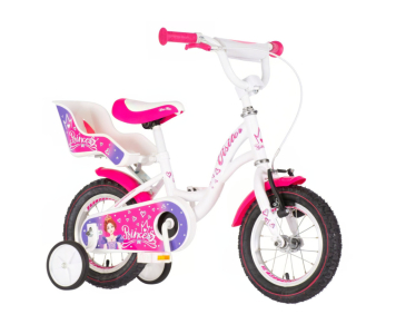 Visitor Princess 12 fehér királylányos gyerek kerékpár