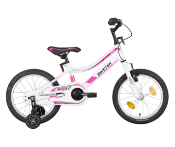 Biketek Smile lány 16 gyerek kerékpár Fehér