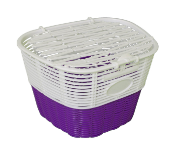Koliken pálcás műanyag kosár fehér-lila