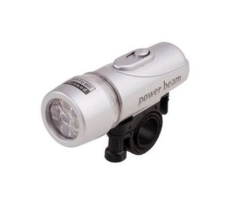 Velostar 5 ledes ezüst első lámpa