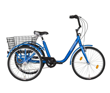 Koliken Gommer három kerekű 6 sebességes kerékpár Kék