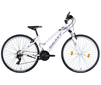 Galaxy TL820 férfi Trekking kerékpár Fehér-Lila