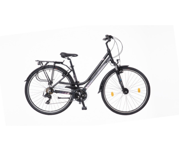 Neuzer Ravenna 100 női 19" trekking kerékpár Fekete