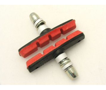 Alhonga MTB 70 mm csavaros fékpofa piros