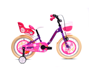 Adria Fantasy 16 hercegnős gyerek kerékpár Lila-Rózsaszín-Krém