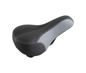 Koliken rejtett rugós bőr nyereg fekete-szürke