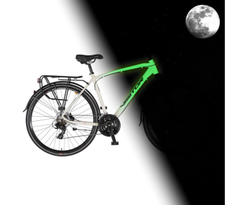 Visitor FluoBike Man férfi VILÁGÍTÓS trekking kerékpár fluoreszkáló fehér