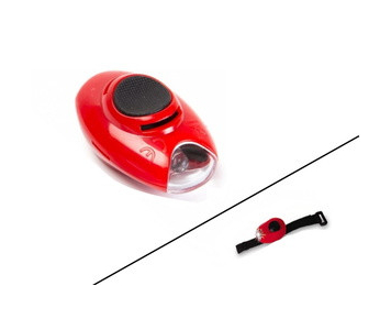 Velostar Round Red villogó